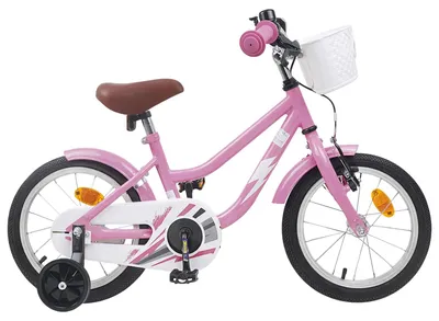 Obrázok produktu pre Detský bicykel vidaXL 14 palcov pre deti vo veku 3–5 rokov, svetloružový