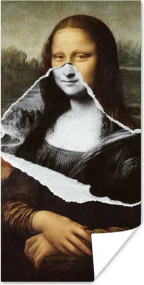 Produktbild von MuchoWow® Poster Mona Lisa - Da Vinci - Kunst 20x40 cm - Plakat - Foto