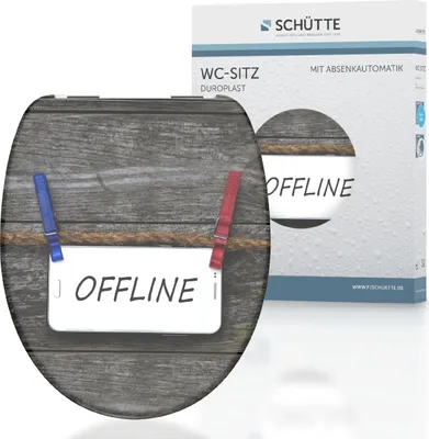 Obrázek produktu pro SCHÜTTE WC sedátko OFFLINE, duroplastové WC sedátko s motivem soft close, WC sedátko, WC sedátko, WC sedátko, WC sedátko, WC sedátko, WC sedátko