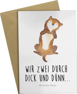 Produktbild von Mr. & Mrs. Panda Grußkarte Hund Streicheln - Weiß - Geschenk, Hunde, Hundespruch, Treu, dankeskarten, vatertagskarte, Grußkarten, Hundeliebe, einladungskarten, Sprüche