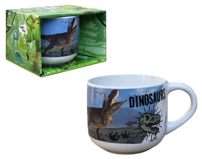 Keramikbecher Dinosaurier Jumbo 380 ml in Box
