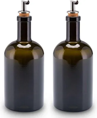 Image de Ensemble distributeur de vinaigre et d'huile Famanu - 500 ml, vert
