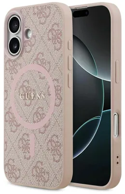 Obrázok produktu pre Guess – 4G Ring Classic Logo MagSafe puzdro na iPhone 17 – ružové