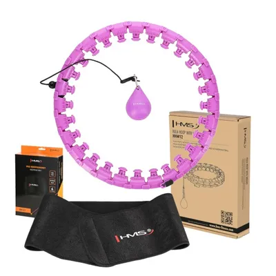 Produktbild von HMS HHW12 PLUS Size Hula Hoop mit Gewichten und Schlankheitsgürtel BR163 lila
