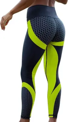 Produktbild von Damen Leggings HE-24846 - Gelb/XL für Ihr Training KP24846