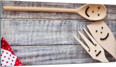 Produktbild von Herdabdeckplatte Glaskeramikkochfeld-Abdeckung Spritzschutz Glas 90x52 Holz