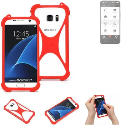 Produktbild von K-S-Trade Handy-Hülle kompatibel mit Gigaset GS5 Senior Schutz-Hülle Bumper Silikon Schutz Hülle Cover Case Silikoncase Silikonbumper TPU Softcase