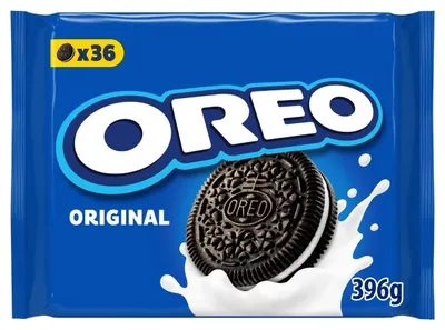 Produktbild von Oreo Cookies Original Vanille 396g – Knusprige Schokoladenkekse mit Vanillefüllung