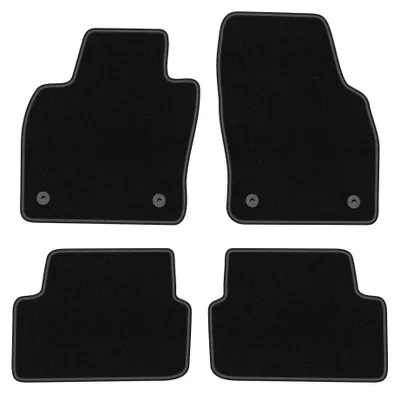Produktbild von Velours-Fußmatten für Seat Arona 2017- (Crossover) – 4-tlg, Schwarz, passgenau – Wielganizator BASIC