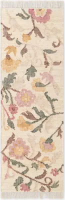 Produktbild von Elle Decoration Roya Afghan Kelim Teppich Violette Creme Multifarben