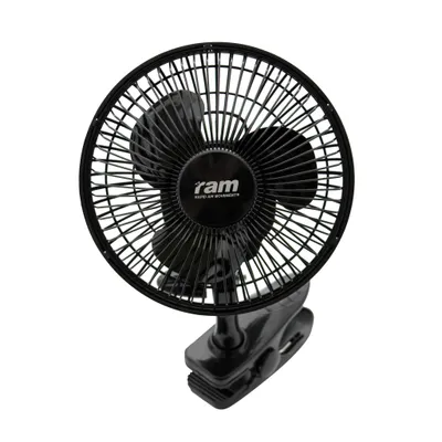 Produktbild von RAM Clip-Ventilator 15W 150mm Schwarz Grow Umluft Belüftung Pflanzenzucht