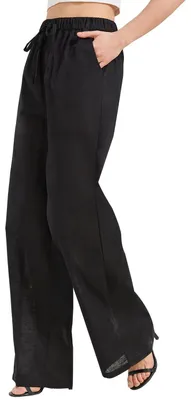 Imagen del producto de Zylioo: Pantalones de mujer, modelo verano, largos, corte amplio, confeccionados en algodón y lino, color