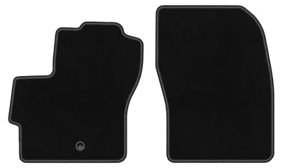 Productafbeelding van Velours voormatten voor Mazda 3 I BK 2003-2009 (hatchback) – 2-delig, zwart, op maat – Wielganizator BASIC