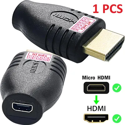 Produktbild von HDMI Adapter Verbinder Mikro-HDMI (Type D) weiblich - HDMI Männlich Standard