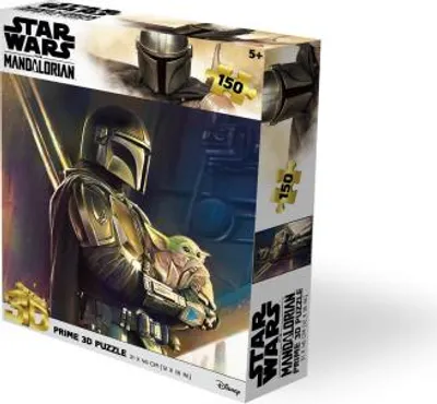 Produktbild von Das Mandalorianer Mando und Grogu Lenticular Puzzle 200 Teile