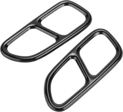 Productafbeelding van 2 stuks uitlaatsierstukken, vervanging voor Mercedes-Benz CLA, SLK R172, SL R231, met vieruitlaatsysteem