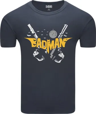 Obrázek produktu pro Diarbo pánské tričko s vtipným potiskem Batman-Badman tmavě šedé velikosti L