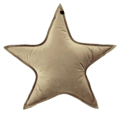 Produktbild von Overseas Star Kissen – Velours – Beige