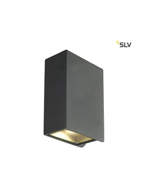 Produktbild von SLV 232445 QUAD XL 2 Wandleuchte eckig anthrazit LED 2x3,2W 3000K up-down
