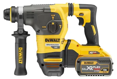 Immagine prodotto di DEWALT DCH333X2-QW - Trapano avvitatore a percussione combinato a batteria SDS-Plus 54V FlexVolt, 3,5J, 2 batterie da 9,0Ah, sistema TSTAK