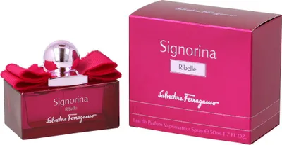 Obrázek produktu pro Salvatore Ferragamo Signorina Ribelle, Ženy, 50 ml, Floriental Woody, ALCOHOL DENAT. (SD ALCOHOL 39-C), PARFUM (FRAGRANCE), AQUA (WATER), BENZYL SALICYLATE, LINALOOL,..., 1 kusů, 100 mm