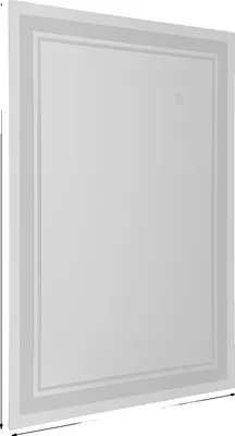 Immagine prodotto di Specchio da bagno, illuminazione LED dimmerabile, comando touch, argento
