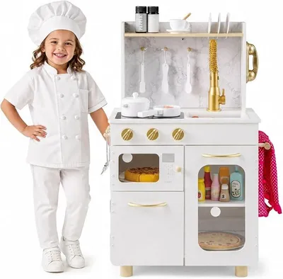 Imagen del producto de Cocina de juguete de madera para niñas y niños a partir de 3 años