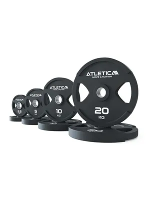 Produktbild von ATLETICA Dual-Gripper Hantelscheiben Set | 75 kg | Dual Gripper Plates Set in 2 x 2,5 kg | 2 x 5 kg | 2 x 10 kg | 2 x 20 kg | Schadstofffrei