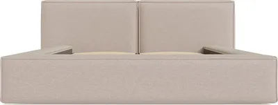 Produktbild von Bett mit Bettkasten - 140 x 190 cm - Stoff - Beige - TIMANO
