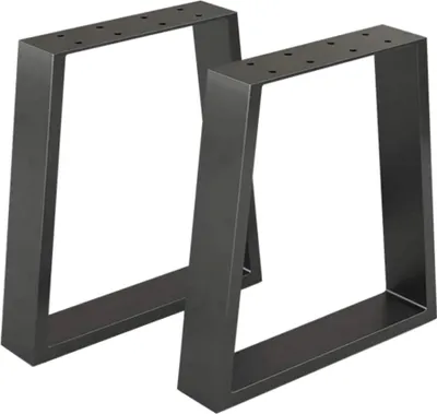 Produktbild von In And OutdoorMatch Tischbeine Quinn - Stahl - 42x30x6cm - Schwarz