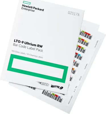 Productafbeelding van HPE - Barcode-etiketten (LTO-9) - voor HPE T950/TFinity full-size EDBA-sled, T950/TFinity full-size sled