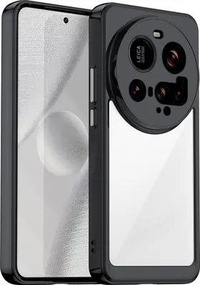 Produktbild von Schutzhülle für Xiaomi 15 Ultra Klar Rückseite Stoßfeste TPU Silikon Bumper Hülle Schwarz