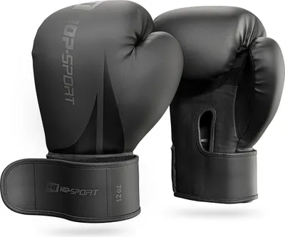 Produktbild von Hop-Sport Boxhandschuhe - 12oz, strapazierfähige & komfortable Boxing Gloves,   Universalgröße - geeignet für Krafttraining und Kampfsport