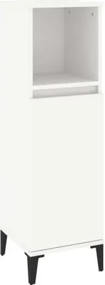 Immagine prodotto di vidaXL Armadietto da bagno bianco 30x30x100 cm Materiale a base di legno