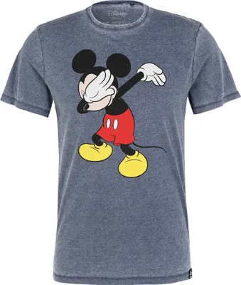 Immagine prodotto di T-shirt Disney Topolino che fa il "dabbing", design classico, colore blu, taglia L