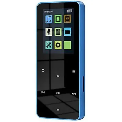Immagine prodotto di MP3, registrazione tramite touchscreen, Bluetooth, connessione wireless per registrazioni comode, compatibile con diversi formati, FM, 64 GB, blu