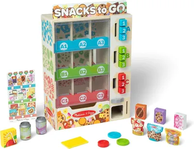 Produktbild von Holz-Verkaufsautomat-Spielset zum Sortieren – Befüllen und Auswählen – Holzspielzeug für Jungen und Mädchen ab 3 Jahren
