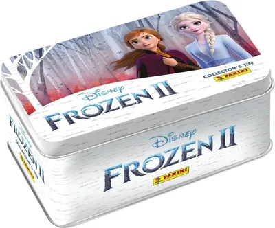 Immagine prodotto di Panini Disney Frozen Regina dei Ghiacci Scatola di Metallo, 40 carte (4 pezzi Edizione Limitata) Trading-Cards
