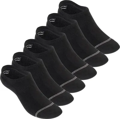 Produktbild von Footstar Damen und Herren Funktions Füßlinge (6 Paar) Unsichtbar mit Frotteesohle - Schwarz 47-50