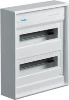 Zdjęcie produktu dla Hager volta Rozdzielnica natynkowa 2R/24M II kl IP30, 305 mm, 96,5 mm, 370 mm