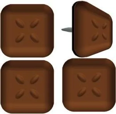 Produktbild von 4er-Pack Klebewabenpads, SCOTCH, 24 x 24 mm, braun
