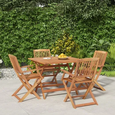 Image de Maison Exclusive - Ensemble de salle à manger de jardin 5 pièces en bois massif d'acacia