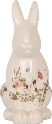 Produktbild von Clayre & Eef Dekorationsfigur Kaninchen 16x12x28 cm Beige Keramik
