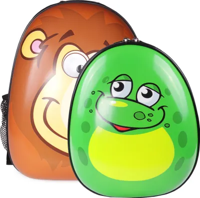Produktbild von ONDIS24 Kinderrucksack Set Löwe & Frosch