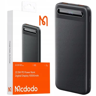 Obrázek produktu pro Mcdodo Powerbank 10000Mah S Displejem 3X Usb Usb-C 22,5W + Usb-C Kabel