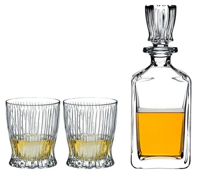 Produktbild von Riedel - Tumbler Kollektion Fire Whisky 2er-Set + Dekanter, 3er Pack