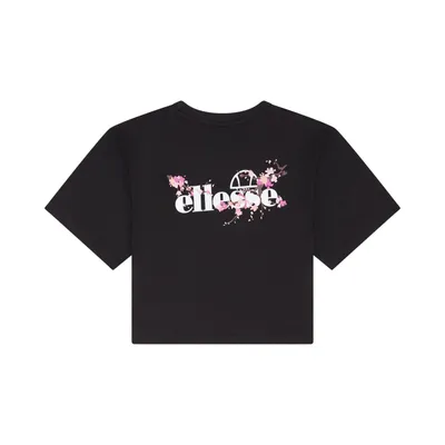 Obrázek produktu pro Dámské tričko Ellesse CLAUDINE – krátký top, krátký rukáv, kulatý výstřih, bavlna, logo, černá, velikost M