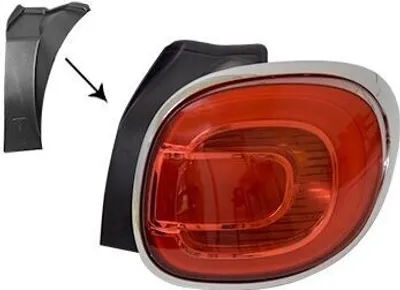 Produktbild von VAN WEZEL Rückleuchte Heckleuchte Rechts für FIAT 500L (351, 352)