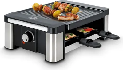 Produktbild von Fritel RG2130, 4 Person(en), 4 Zone(n), Schwarz, Edelstahl, Rechteckig, 200 x 200 mm, Drehregler