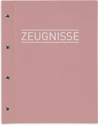 Produktbild von itenga Zeugnismappe A4 mit Schraubverschluss pastell rosa